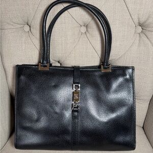 Vintage Gucci Jackie Black Leather Handbag 002.1073 002214 Great condition!!!